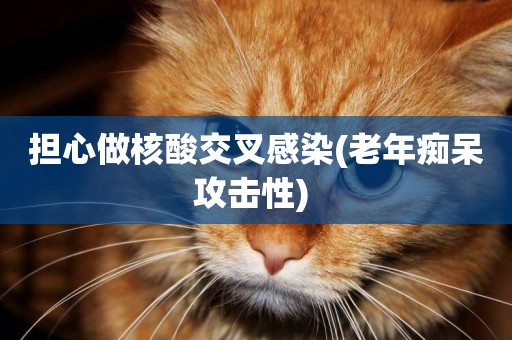擔心做核酸交叉感染(老年癡呆攻擊性) 