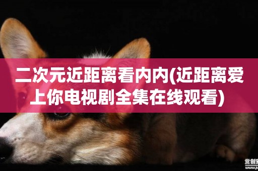 二次元近距離看內內(近距離愛上你電視劇全集在線觀看) 