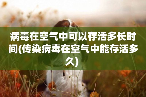 病毒在空氣中可以存活多長時間(傳染病毒在空氣中能存活多久) 