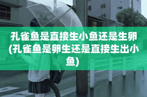 孔雀魚是直接生小魚還是生卵(孔雀魚是卵生還是直接生出小魚) 