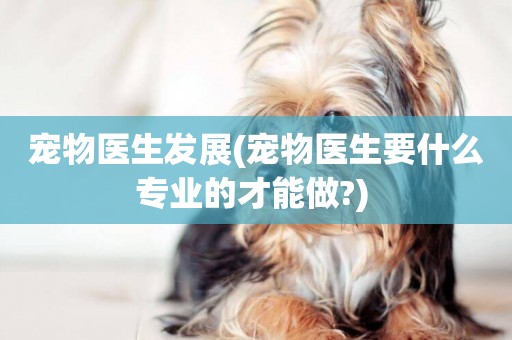 寵物醫生發展(寵物醫生要什么專業的才能做?) 
