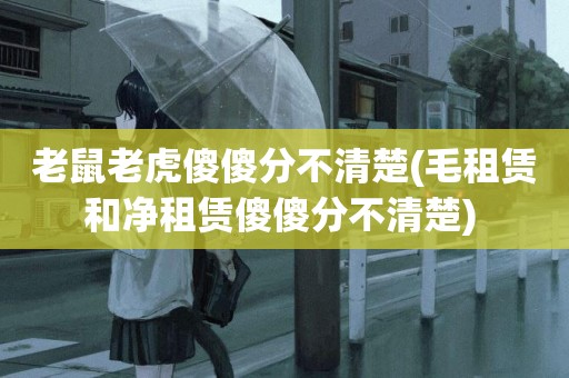 老鼠老虎傻傻分不清楚(毛租賃和凈租賃傻傻分不清楚) 
