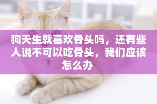 狗天生就喜歡骨頭嗎，還有些人說不可以吃骨頭，我們應該怎么辦 