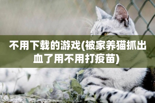 不用下載的游戲(被家養貓抓出血了用不用打疫苗) 