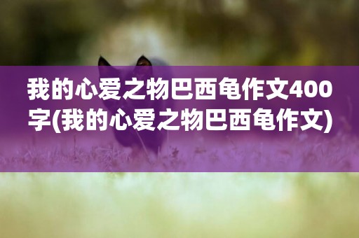 我的心愛之物巴西龜作文400字(我的心愛之物巴西龜作文) 