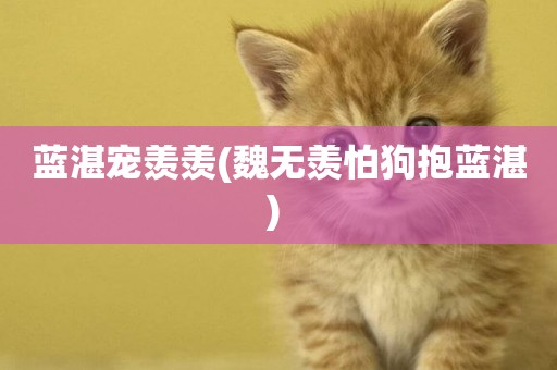 藍湛寵羨羨(魏無羨怕狗抱藍湛) 
