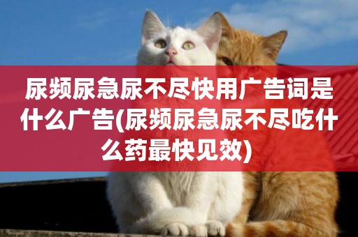 尿頻尿急尿不盡快用廣告詞是什么廣告(尿頻尿急尿不盡吃什么藥最快見效) 