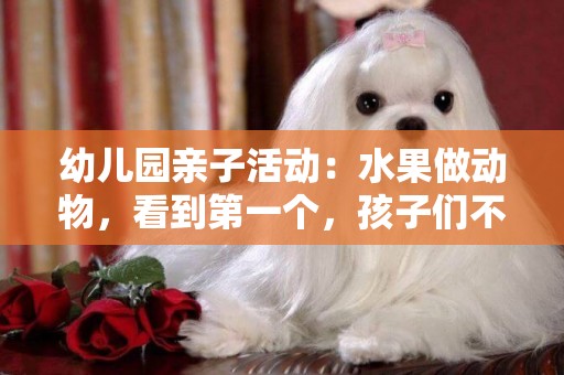 幼兒園親子活動：水果做動物，看到第一個，孩子們不淡定了 