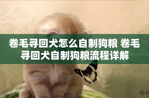 卷毛尋回犬怎么自制狗糧 卷毛尋回犬自制狗糧流程詳解