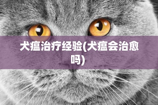 犬瘟治療經驗(犬瘟會治愈嗎) 