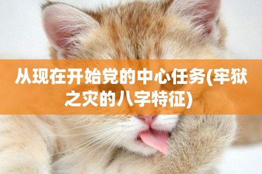從現在開始黨的中心任務(牢獄之災的八字特征) 