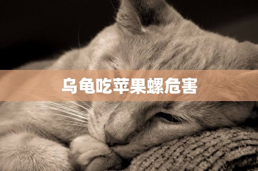 烏龜吃蘋果螺危害
