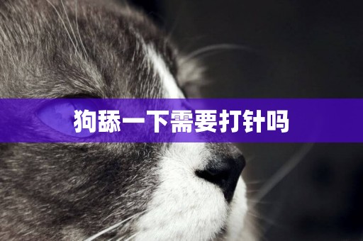 狗舔一下需要打針嗎
