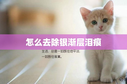 怎么去除銀漸層淚痕