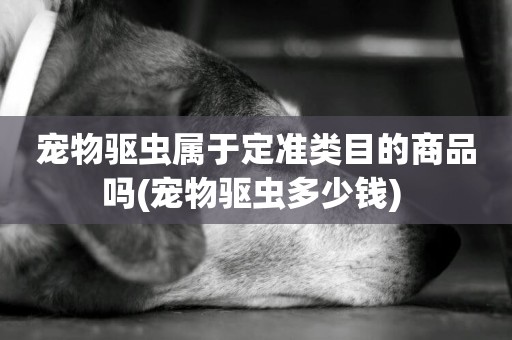 寵物驅蟲屬于定準類目的商品嗎(寵物驅蟲多少錢) 