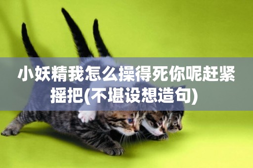 小妖精我怎么操得死你呢趕緊搖把(不堪設想造句) 