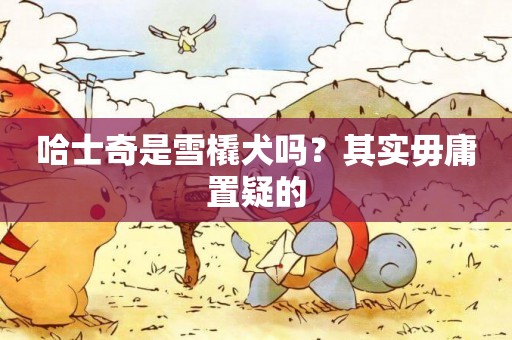 哈士奇是雪橇犬嗎？其實毋庸置疑的
