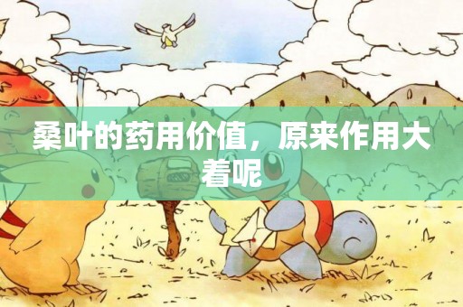 桑葉的藥用價值，原來作用大著呢