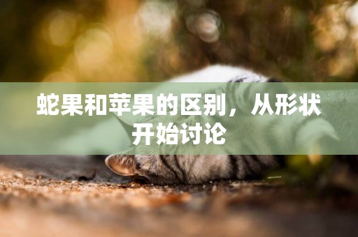 蛇果和蘋果的區別，從形狀開始討論