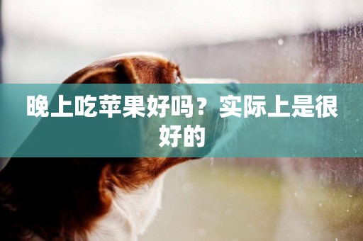 晚上吃蘋果好嗎？實際上是很好的