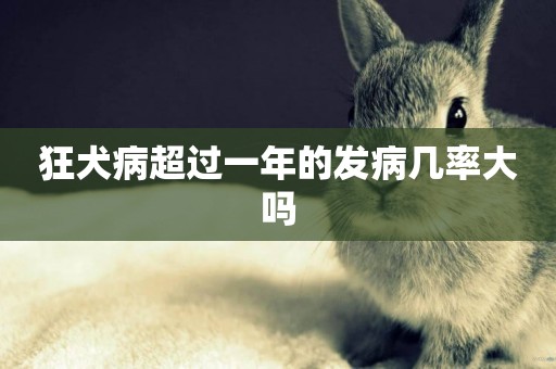 狂犬病超過一年的發病幾率大嗎