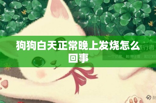 狗狗白天正常晚上發燒怎么回事