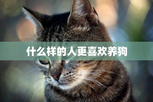 什么樣的人更喜歡養狗