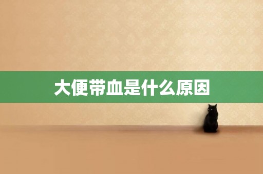 大便帶血是什么原因