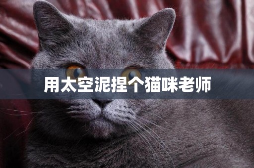 用太空泥捏個貓咪老師