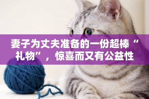 妻子為丈夫準備的一份超棒“禮物”，驚喜而又有公益性