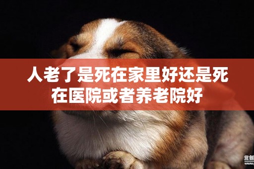 人老了是死在家里好還是死在醫院或者養老院好