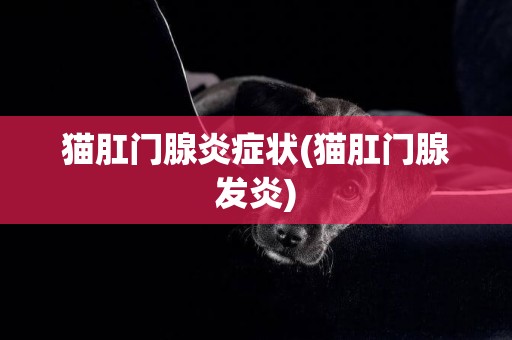 貓肛門腺炎癥狀(貓肛門腺發炎)