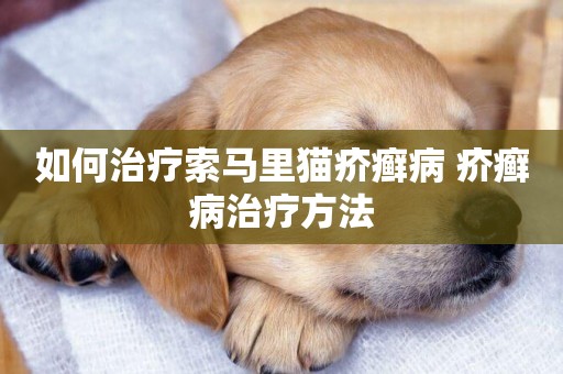 如何治療索馬里貓疥癬病 疥癬病治療方法