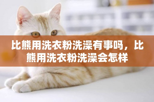 比熊用洗衣粉洗澡有事嗎，比熊用洗衣粉洗澡會怎樣