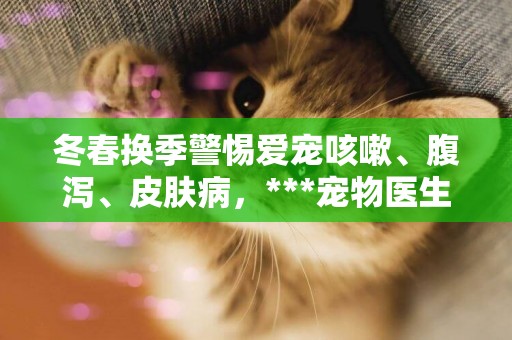冬春換季警惕愛寵咳嗽、腹瀉、皮膚病，***寵物醫生詳解春季高發疾病治療方案
