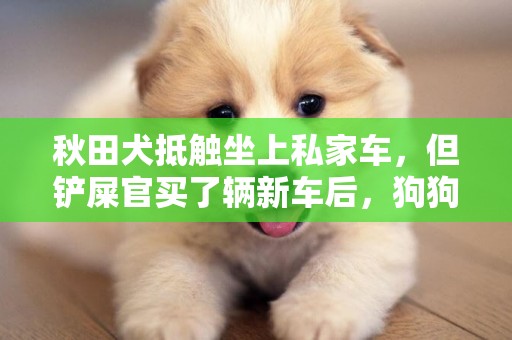 秋田犬抵觸坐上私家車，但鏟屎官買了輛新車后，狗狗自覺坐車了