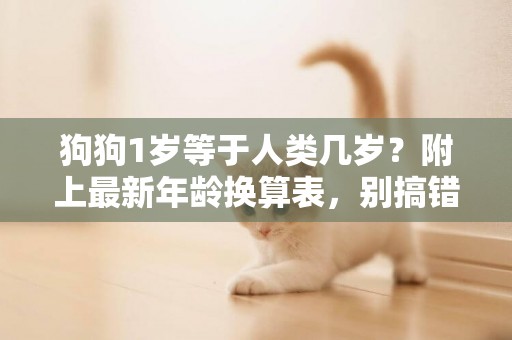 狗狗1歲等于人類幾歲？附上最新年齡換算表，別搞錯了！