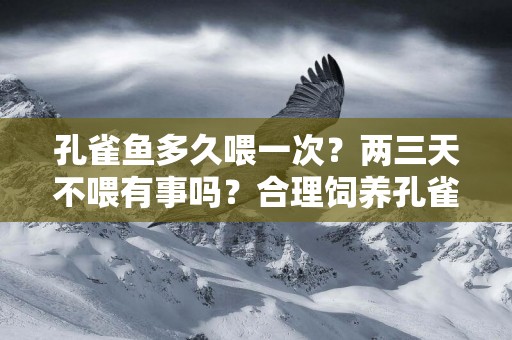 孔雀魚多久喂一次？兩三天不喂有事嗎？合理飼養孔雀魚的建議來了