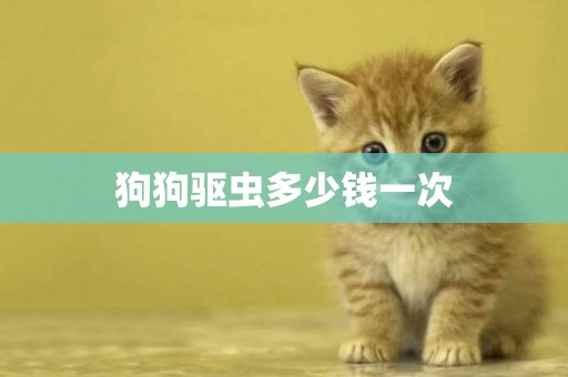 狗狗驅蟲多少錢一次