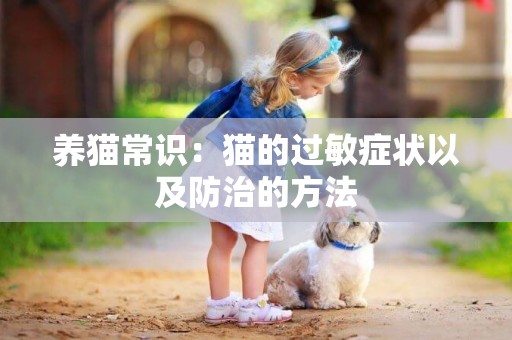 養貓常識：貓的過敏癥狀以及防治的方法