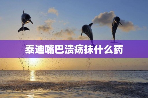 泰迪嘴巴潰瘍抹什么藥