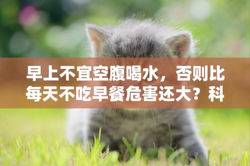 早上不宜空腹喝水，否則比每天不吃早餐危害還大？科學解釋來了