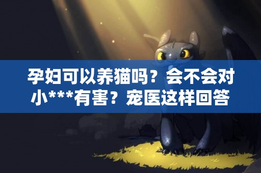 孕婦可以養貓嗎？會不會對小***有害？寵醫這樣回答！