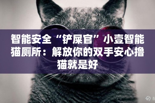 智能安全“鏟屎官”小壹智能貓廁所：解放你的雙手安心擼貓就是好