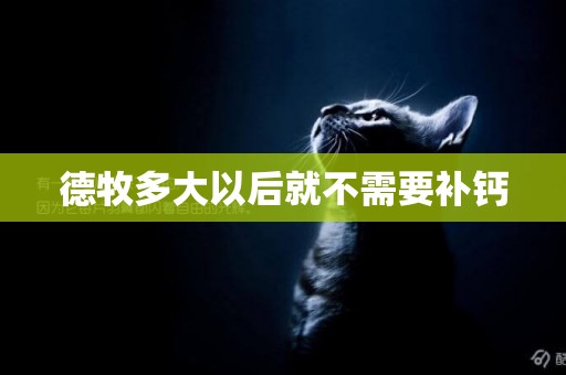 德牧多大以后就不需要補鈣