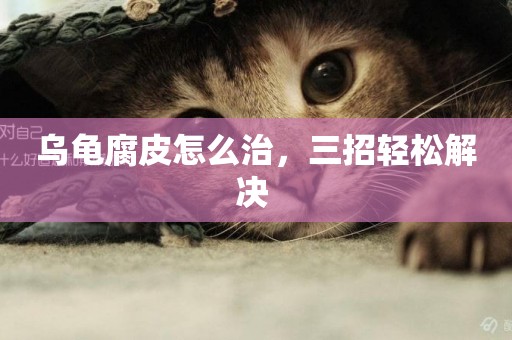烏龜腐皮怎么治，三招輕松解決 