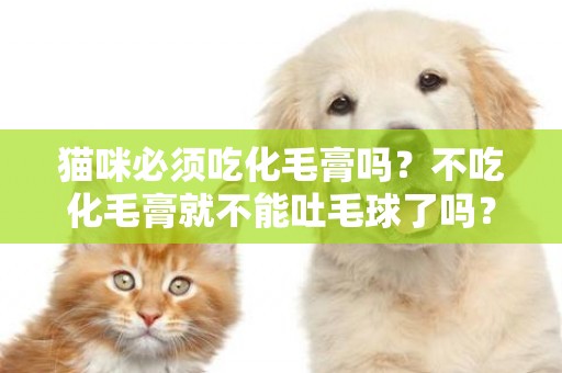 貓咪必須吃化毛膏嗎？不吃化毛膏就不能吐毛球了嗎？