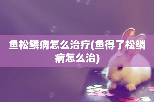 魚松鱗病怎么治療(魚得了松鱗病怎么治)