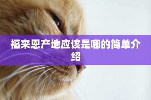 福來恩產地應該是哪的簡單介紹