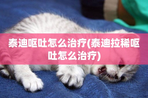 泰迪嘔吐怎么治療(泰迪拉稀嘔吐怎么治療)